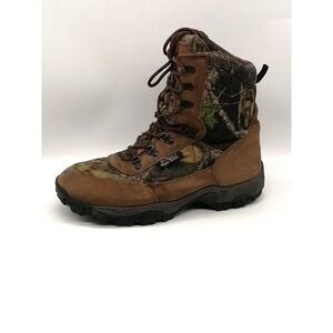 Rocky Boots Mens Brown Camo 13 Wide‎ Waterproof Work Shoe Thermolite 8118